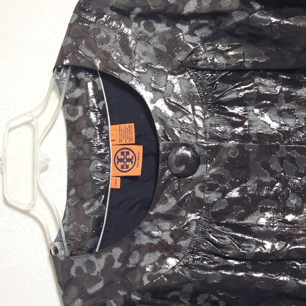 Tory Burch Womens Silk Blazer Jacket Leopard Print‎ Cropped Special Occasion 8 - Picture 3 of 8